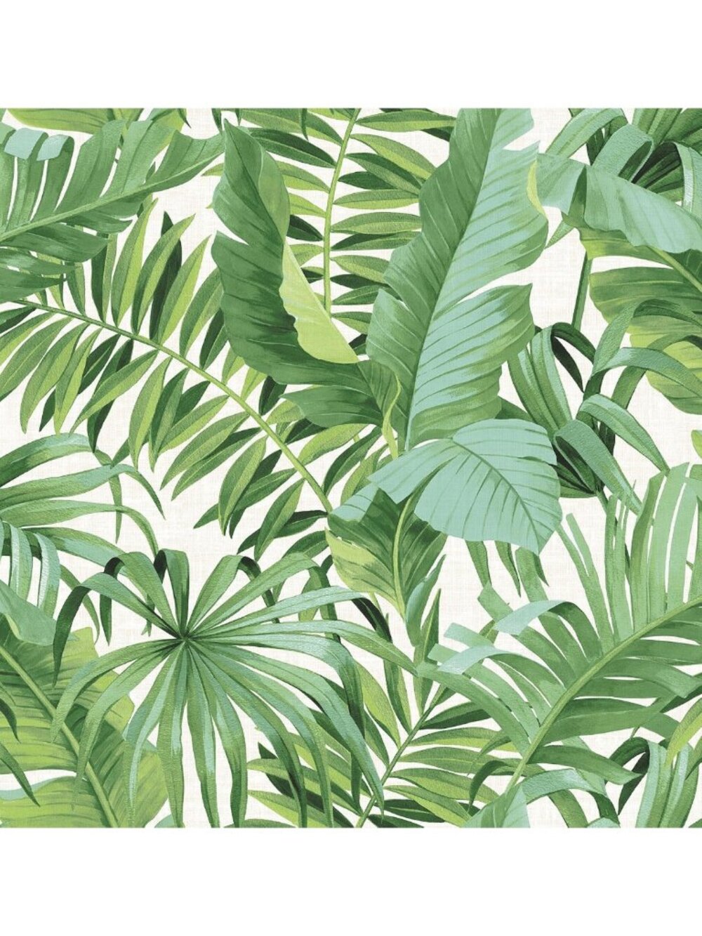 Tropical Leaf Peel and Stick Wallpaper - Green Removable Self-Adhesive Wall